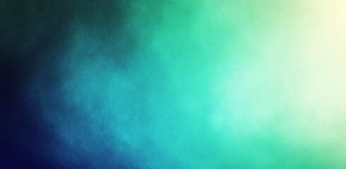 Fototapeta premium Gradient Background Green Blue Soft Dreamy Abstract Graphic Design Texture Noise Cover