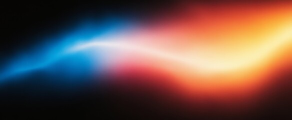 Obraz premium Abstract Gradient Background Blue Orange Dreamy Textured Flowing Design