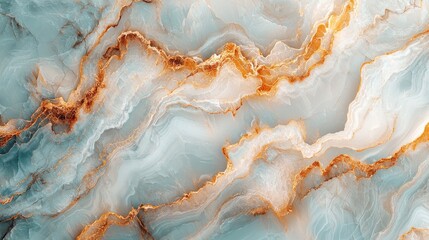 Naklejka premium A stunning abstract background featuring flowing patterns of blue and gold, reminiscent of natural stone or marbled textures.