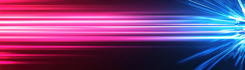 Quantum Computing Education Concept. A vibrant abstract design featuring dynamic blue and pink light streaks, conveying energy and movement in a modern digital aesthetic.