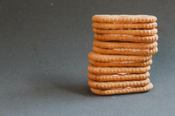 Stacked Biscuits 1
Biscuits on a dark background