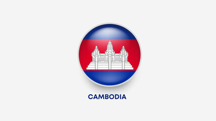 cambodia 3d flag vector illustrator
