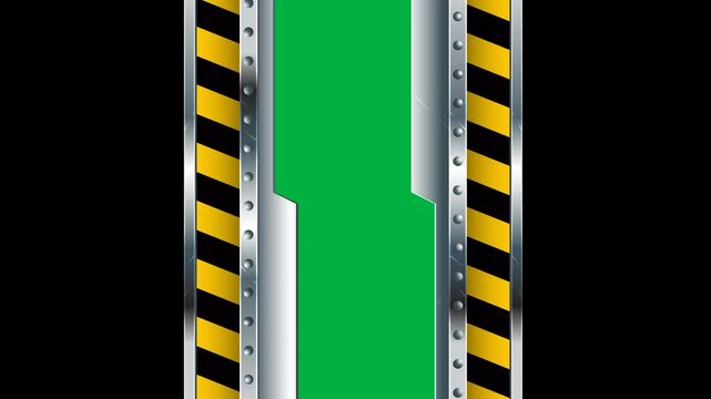 Vertical Construction Gate Element, Game, Opening, Animation