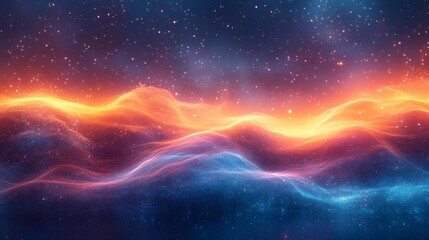 Explore an ethereal cosmic dreamscape with radiant