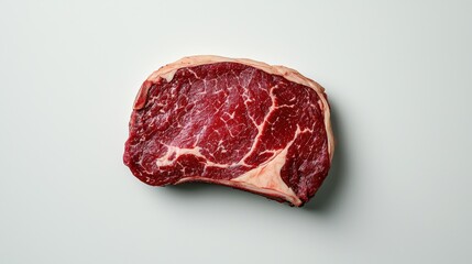 Fototapeta premium Juicy ribeye steak preparation modern kitchen food photography minimalist setting close-up view culinary art