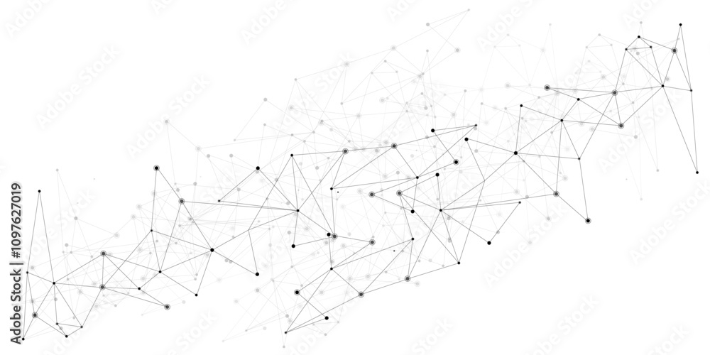 Aufkleber Vector Connect link background. global network technology concept. Digital technology futuristic internet network speed connection white background.