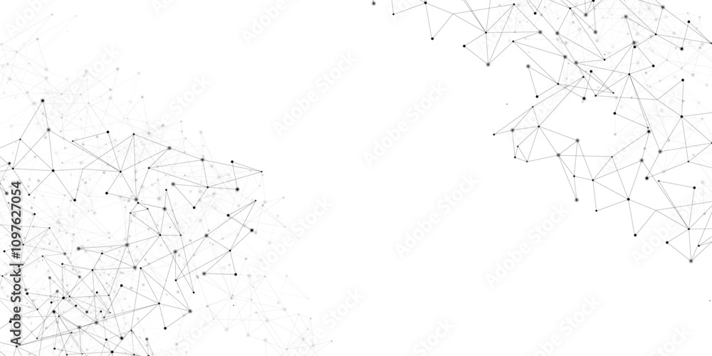 Fototapete Vector Connect link background. global network technology concept. Digital technology futuristic internet network speed connection white background.