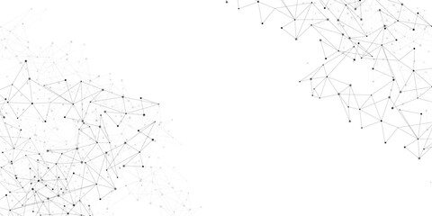 Vector Connect link background. global network technology concept. Digital technology futuristic internet network speed connection white background.