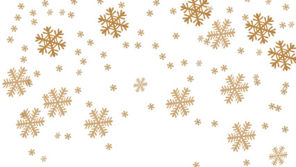 golden snowflakes transparent background