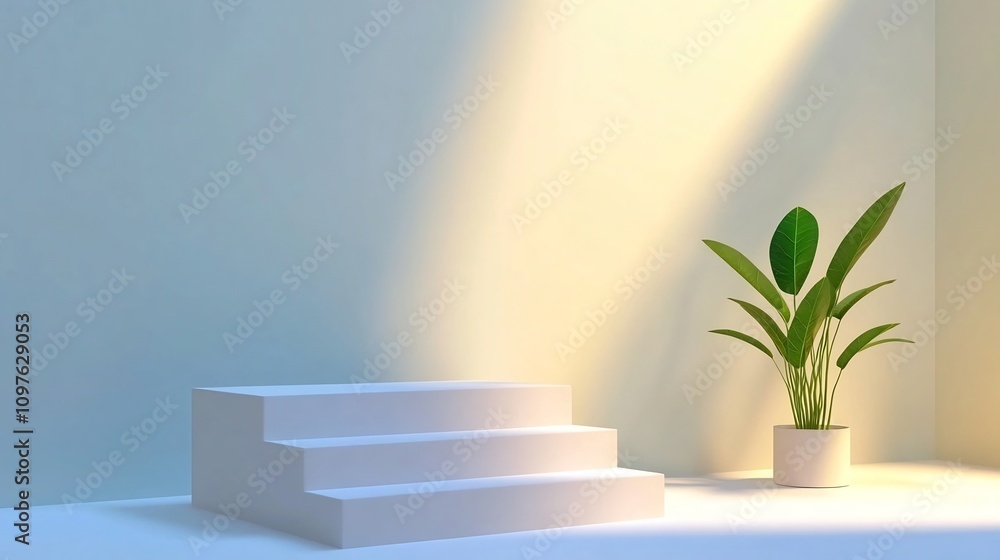Poster smooth white abstract background with gradient shadows for clean designs