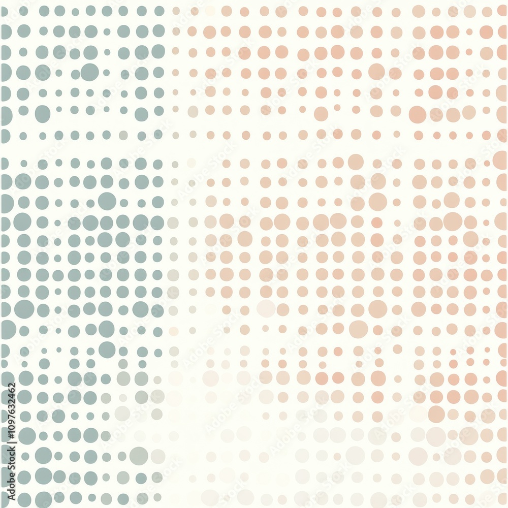 Fototapete A seamless pattern of colorful dots creating a visually soothing background, perfect for design projects or artistic uses