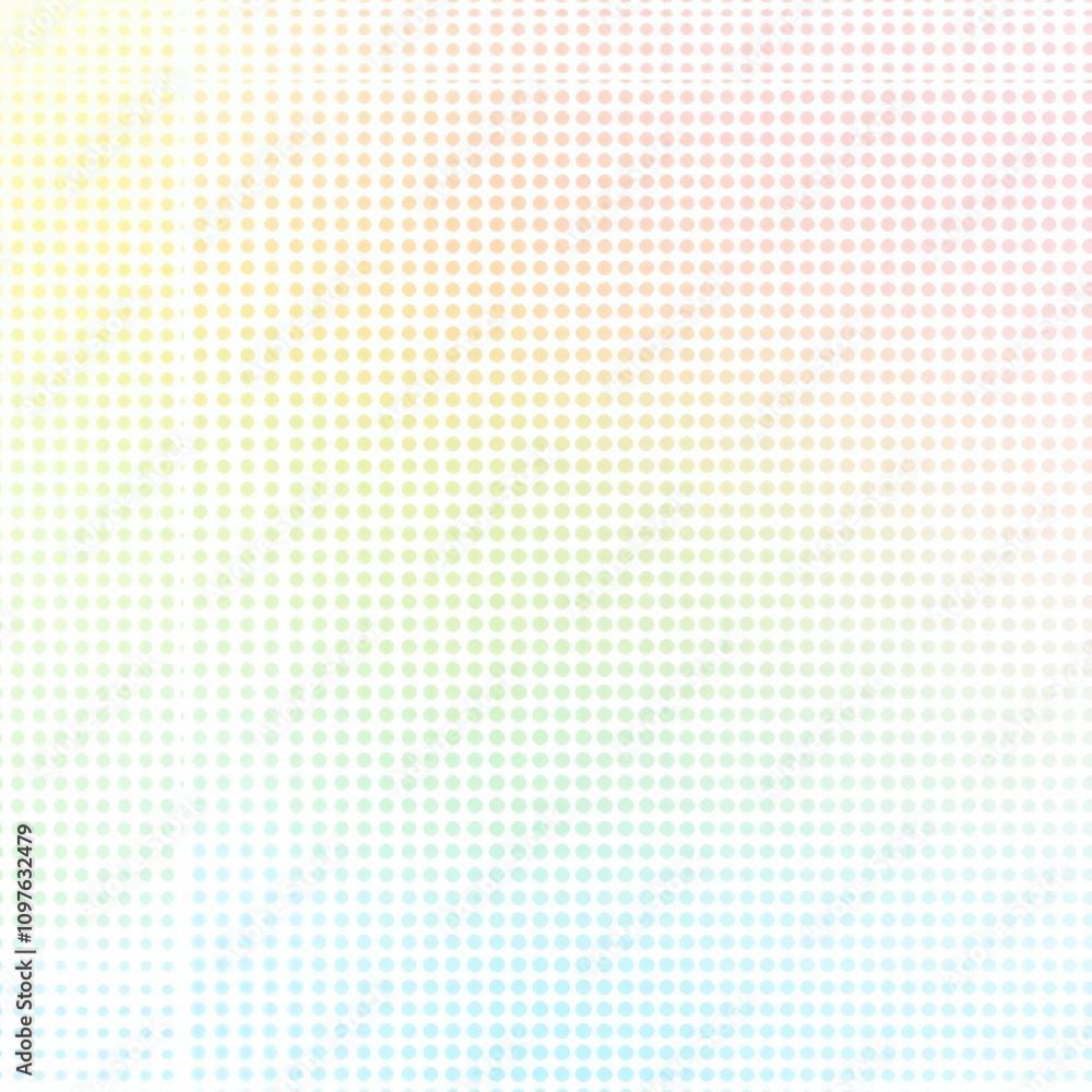 Poster A colorful background featuring a gradient of simple dots arranged in a playful pattern, perfect for creative design projects