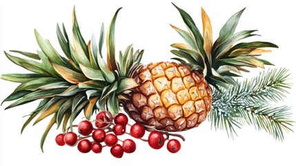 PNG Christmas decoration christmas decorations pineapple festival.