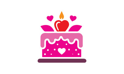 Cake vector design 