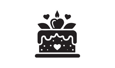Cake vector design 
