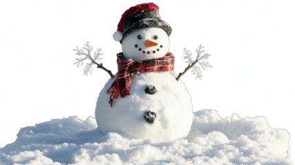 Fototapeta premium Snowman png white snowman png snowflake png 3d snowman png santa snowman png snowman put on cap png snowman transparent background.