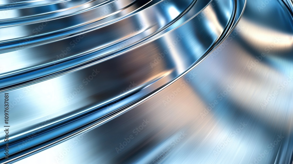 Poster smooth shiny metallic abstract texture with elegant 3d design for creative projects