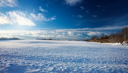 Obraz premium 快晴と雪景色4