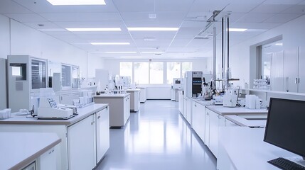 "State-of-the-Art High-Tech Laboratory Equipped with Cutting-Edge Tools, Advanced Automation Systems, and Innovative Technologies for Groundbreaking Research and Precision Testing in Science and Engin