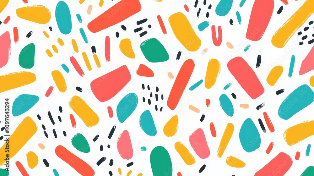 Poster kaleidoscope of colors and shapes, exploring dynamic patterns in abstract art vivid