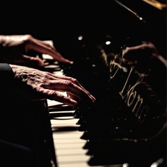 playing the piano