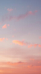 Fototapeta premium The fading light of day reveals a beautiful abstract sky with soft focus and subtle pastel hues, delicate, landscape
