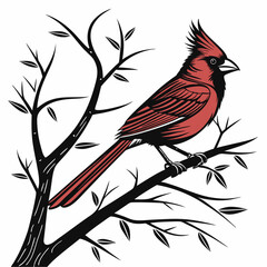 cardinal vector,christmas cardinal  ai