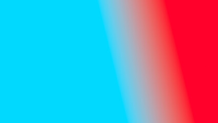 Bold red and cyan gradient merging diagonally, forming a vibrant and striking abstract artwork
