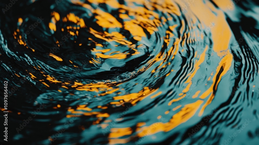 Poster fluid dynamics experiment home laboratory science study indoor close-up view