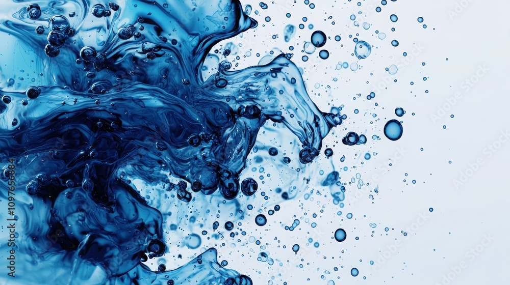 Poster fluid dynamics experiment laboratory science controlled environment close-up