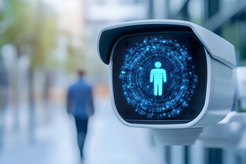 AI Powered CCTV Actively Analyzing a Person s Movements and Identifying Data in an Urban Setting