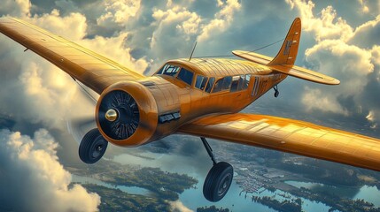 airplane near the camera, plane wallpaper