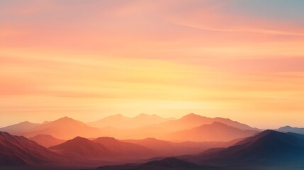 Majestic Urban Skyline Surrounded by Vast Mountain Landscape at Sunset