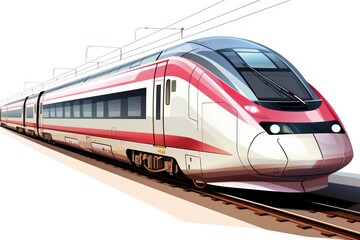 Fototapeta premium Train vehicle railway transportation.
