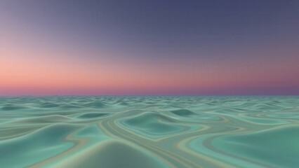 Fototapeta premium Calming Ocean Sunset: Serene Blue Waves at Twilight, Perfect for Wallpapers and Relaxation