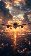 airplane near the camera, plane wallpaper