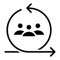 Agile Team Icon Element For Design