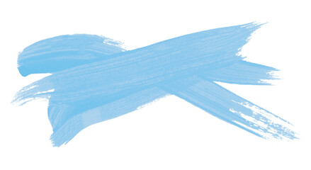 Light blue brush strokes on transparent background and hand-painted watercolor texture.