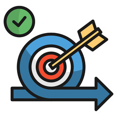 Sprint Goal Icon Element For Design