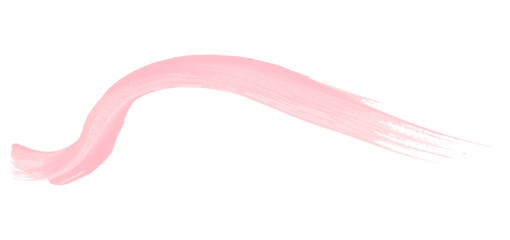 Pink brush strokes on transparent background and hand-painted watercolor texture.