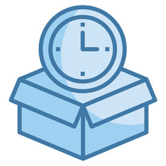 Timebox Icon Element For Design