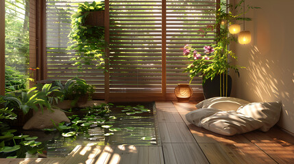 a zen sunroom design