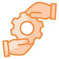 Team Synergy Icon Element For Design