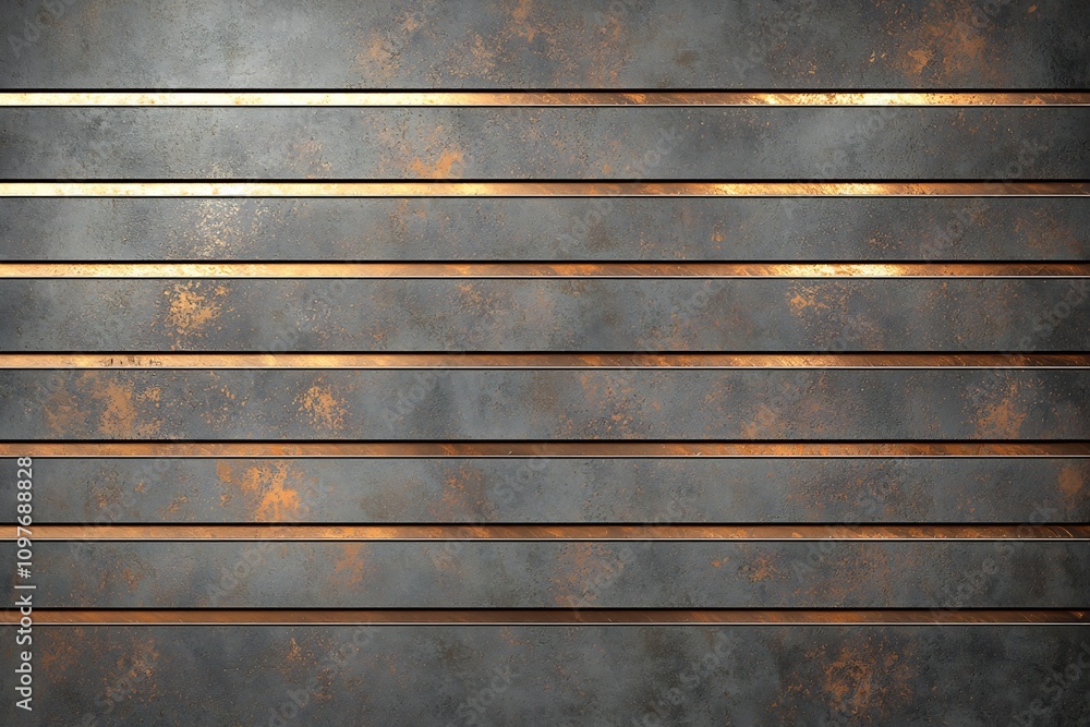 Poster sleek metallic grid pattern backdrop with minimalist geometric design