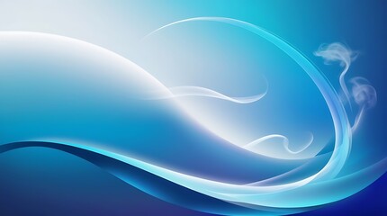 soft ethereal deep blue hues blend seamlessly curvy gradient background 