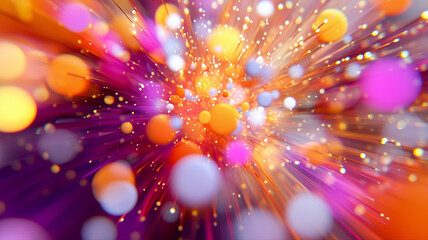 Fototapeta premium Party abstract background, holiday background with circles 