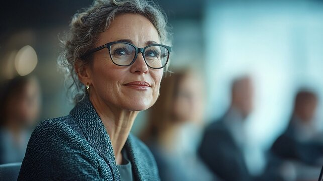 Group of employees reviewing accident coverage options during a workplace training session Stock Photo with side copy space