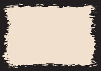 rough scratches frame and grunge border brush stroke textured background and copy space