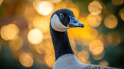 Magnificent Canada Goose at Golden Hour