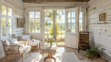 a luxary sunroom design